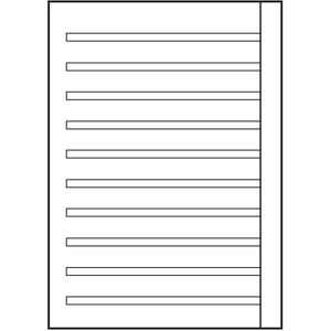 15 x Oxford Schulheft A4 Lineatur 3 weißer Rand rechts 16 Blatt grün
