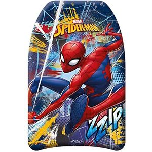 John 79226 Spiderman zwemplank Spider-Man zwemhulp voor kinderen, blauw geel, 43 x 32 x 3,5 cm