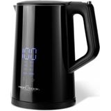 ProfiCook® Wasserkocher mit Temperatureinstellung 1,7L | Temperaturauswahl 50°-100°C | Soll & Ist Temperaturanzeige | Warmhaltefunktion | BPA-frei | Teekocher mit Temperatureinstellung | PC WKS 1243