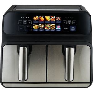 ProfiCook PC FR 1287 H Dubbel 8 Vrijstaand 2200 W Heteluchtfriteuse Zwart, Roestvrijstaal