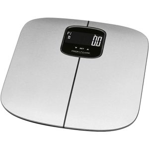 ProfiCare PC-PW 3006 FA 7-in-1 Elektronische roestvrijstalen personenweegschaal voor analyse van gewicht, lichaamsvet, wateraandeel, spiermassa, botmassa, caloriebehoefte, BMI