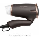 ProfiCare HT3009 - Föhn - inklapbaar - 1400W - Brons/Zwart