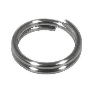 Rayher 2216921 roestvrijstalen kloofring, 8 mm ø, SB-Btl 20 stuks, platina