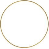 Metalen ring - Kleur Goud Mat - met een diameter van 25cm