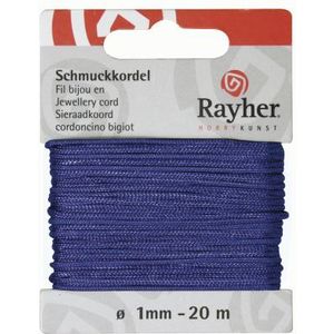 8947309 Sieraadkoord Middenblauw - 1mm 20meter