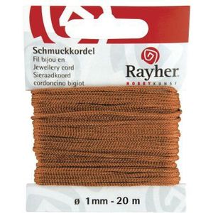 8947364 Sieraadkoord Kastanje - 1mm 20meter