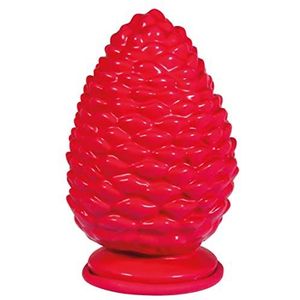 Rayher 34388000 latex gietvorm dennenappels, rood, afmetingen met sokkel 9,5 x 15 cm, vulbaar met creatief beton, raysin, gippoeder, keramisch poeder, zeep, was enz.