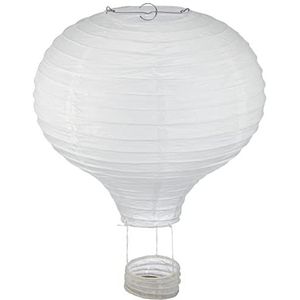 Papieren lampion - luchtballon - dromerige lamp - lampenkap kinderkamer - naturel of zelf versieren