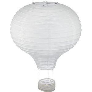 RAYHER, 87192102, witte, papieren lampion met metalen frame, 30 cm, diameter 40 cm