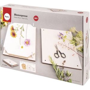 Bloemenpers/bladerenpers hout 21 x 30 cm - Hobbymateriaal - Drogen van blaadjes/bloemetjes