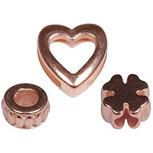Rayher 22596626 metalen sierelementen Lovely, hart, klaverblad & wiell, SB