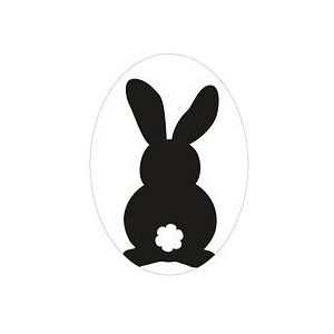 Rayher Gießformen Labels Hase grau