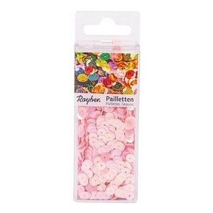 Rayher Streu-Pailletten rosa glatt Ø 6,0 mm 4.000 St.