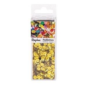Rayher Streu-Pailletten gelbgold gewölbt Ø 6,0 mm 4.000 St.
