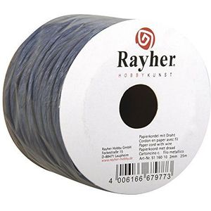 Rayher 5116010 trekkoord, 2 mm, 25 m rol, donkerblauw