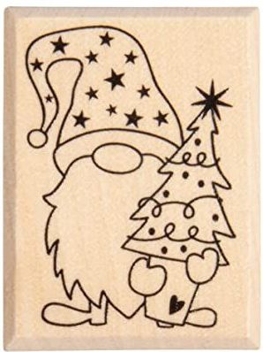 Rayher Theo Motivstempel Wichtel 3,0 x 4,0 cm