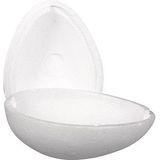 Rayher Styroporform weiß Ei 2-tlg. 15,0 cm Ø 15,0 cm