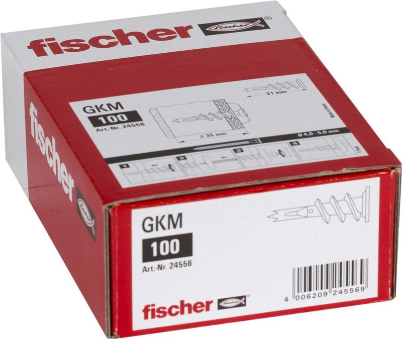 fischer - GKM - Gipsplaatplug - Metaal - Zelfborend