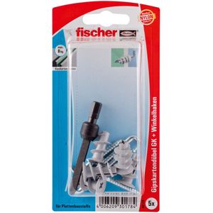 Fischer Gipsplaat plug met hoek haak 5