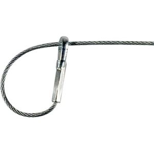 fischer 45960 staalkabel met oogje Wireclip draadkabelset WIS Ø2/10m set, grijs