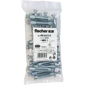 Fischer 6x52 S B Hollewandplug 60 mm 48043 20 stuk(s)