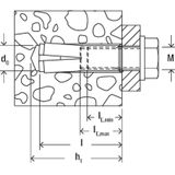 Fischer 48284 Inslaganker EA II - M8 X 30mm (100st)