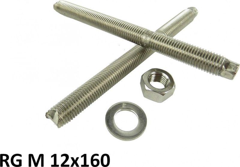 Fischer - Draadeind RG M12x160 - Kwaliteit - Made in Duitsland