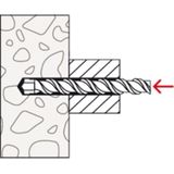 Fischer - Nagelplug N - Grijs - Kunststof - (Per 50 stuks)
