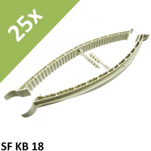 25x Fischer SF KB 18 Steckfix kabelbeugel elektrische montage deuvelhouderklem