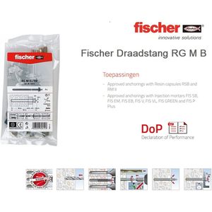 4x Ankerstange rg m 10 x 165 b Beutel - 062616 - Fischer