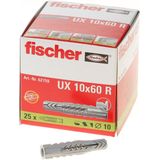 Fischer Universeelplug U x 10 x 60R (25)