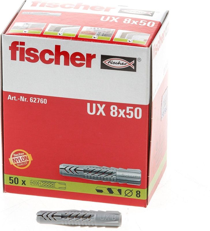 Fischer Universele Plug U x 8 x Stuks