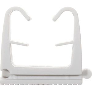 fischer Clipklem FC 12-16 GR, flexibele opname voor verschillende kabel- en buisdiameters, flexibele bevestiging met C-profielrail, koppeling van maximaal drie buisclips, 50 stuks