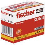 Plug Fischer SX 6 Voor Spaanplaatschroef (100st.)