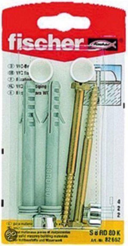 Fischer WC - Befestigung S 8 RD 80 Set - 82662