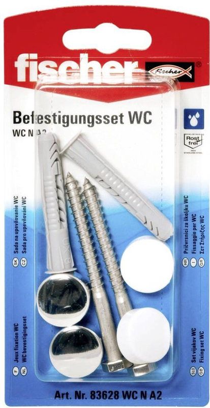 Fischer - Bevestigingsset - Wit - Kunststof - Inclusief Universele Pluggen UX