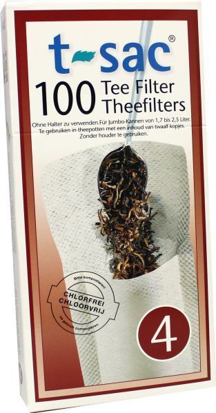 T-sac Theefilters No. 4 100 stuks