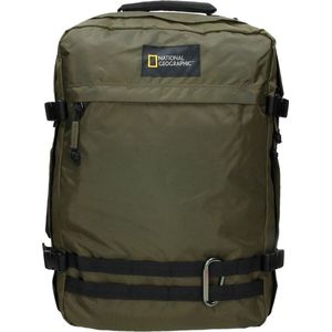 National Geographic 3 in 1 Handbagage Rugzak / Laptop Rugzak / Reistas / Weekendtas - 32 Liter (M) - Hybrid - Khaki