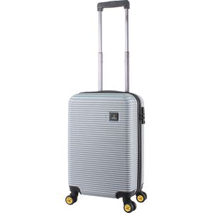 National Geographic Harde Koffer / Trolley / Reiskoffer - 54 cm (S) - Abroad - Zilver