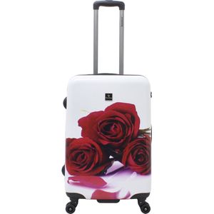 Saxoline Harde Koffer / Trolley / Reiskoffer - 67 cm (Medium) - Red Rose