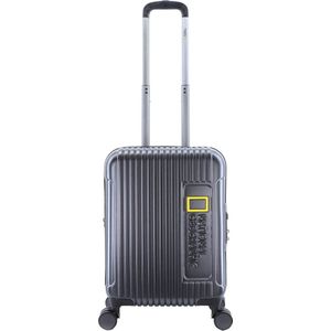 National Geographic Handbagage Harde Koffer / Trolley / Reiskoffer - 55x37x23cm - Canyon - Zwart