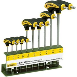 Proxxon Industrial BO L-hantag Schroevendraaierset Werkplaats 10-delig Binnen-zesrond (TX