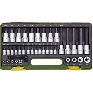 Proxxon 23290 Dopsleutel-bitinzetset 1/2, 1/4 42-delig