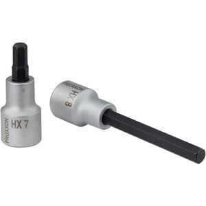 Proxxon 23 468 zeskant-bit-dopsleutel 1/2 inch, grootte HX 14 mm, totale lengte 100 mm