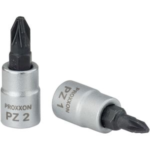 PROXXON inzetstukken van 1/4 voor Pozidriv-schroeven, 33 mm, PZ 2.