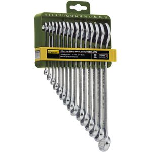 Proxxon Industrial - 23821 Crowfoot steeksleutelset 15-delig - maten: 6 - 21 mm
