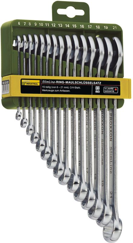 Proxxon Industrial - 23821 Crowfoot steeksleutelset 15-delig - maten: 6 - 21 mm