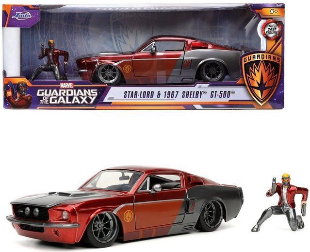 JADA Modellauto Modellauto Marvel Star Lord 1967 Ford Mustang mit Figur 1:24 253225019