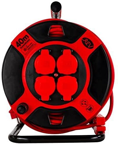 REV - Kabelhaspel - 40 m - 1.50 mm² - Spatwaterdicht - IP 44