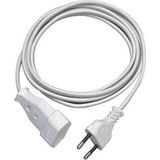 REV - Verlengkabel - Wit - PVC - 3 Meter - 2-polige Eurostekkers